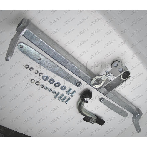 S086C GALIA Полностью оцинкованный фаркоп на Skoda Octavia II седан/универсал 2005-2013, Skoda Octavia Scout 2008-2013, в т.ч. 4WD. Подрозетник убирается за бампер. Тип шара: C (горизонтальный съемный). Подрезка бампера. Нагрузки: 1600/80 кг, масса фаркоп