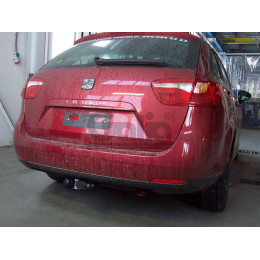 S095A GALIA Полностью оцинкованный фаркоп на SEAT Ibiza IV хетчбек 3/5 дверей 2008-2017, Ibiza ST универсал 2010-2017. Тип шара: A. Подрезка бампера. Нагрузки: 1200/75 кг, 