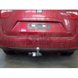 S095A GALIA Полностью оцинкованный фаркоп на SEAT Ibiza IV хетчбек 3/5 дверей 2008-2017, Ibiza ST универсал 2010-2017. Тип шара: A. Подрезка бампера. Нагрузки: 1200/75 кг, 
