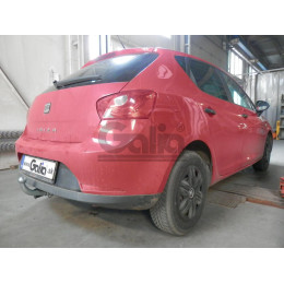 S095A GALIA Полностью оцинкованный фаркоп на SEAT Ibiza IV хетчбек 3/5 дверей 2008-2017, Ibiza ST универсал 2010-2017. Тип шара: A. Подрезка бампера. Нагрузки: 1200/75 кг, 