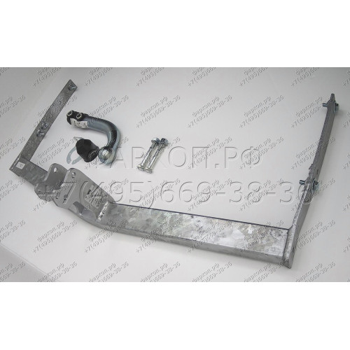 S095A GALIA Полностью оцинкованный фаркоп на SEAT Ibiza IV хетчбек 3/5 дверей 2008-2017, Ibiza ST универсал 2010-2017. Тип шара: A. Подрезка бампера. Нагрузки: 1200/75 кг, масса фаркопа 13,71 кг
