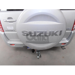 S097C GALIA Полностью оцинкованный фаркоп на Suzuki Grand Vitara 5 дверей 2005-2016. Тип шара: C (горизонтальный съемный). Невидимый вырез бампера. Нагрузки: 2000/