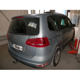 S100A GALIA Полностью оцинкованный фаркоп на SEAT Alhambra 2010-2020, Volkswagen Sharan 2010-2020 2WD/4WD. Тип шара: A. Подрезка бампера. Нагрузки: 2500/100 кг, масса фаркопа 17,52 