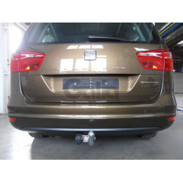 S100A GALIA Полностью оцинкованный фаркоп на SEAT Alhambra 2010-2020, Volkswagen Sharan 2010-2020 2WD/4WD. Тип шара: A. Подрезка бампера. Нагрузки: 2500/100 кг, масса фаркопа 17,52 