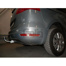 S100A GALIA Полностью оцинкованный фаркоп на SEAT Alhambra 2010-2020, Volkswagen Sharan 2010-2020 2WD/4WD. Тип шара: A. Подрезка бампера. Нагрузки: 2500/100 кг, масса фаркопа 17,52 