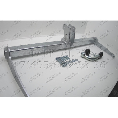 S100A GALIA Полностью оцинкованный фаркоп на SEAT Alhambra 2010-2020, Volkswagen Sharan 2010-2020 2WD/4WD. Тип шара: A. Подрезка бампера. Нагрузки: 2500/100 кг, масса фаркопа 17,52 кг