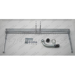 S100A GALIA Полностью оцинкованный фаркоп на SEAT Alhambra 2010-2020, Volkswagen Sharan 2010-2020 2WD/4WD. Тип шара: A. Подрезка бампера. Нагрузки: 2500/100 кг, масса фаркопа 17,52 