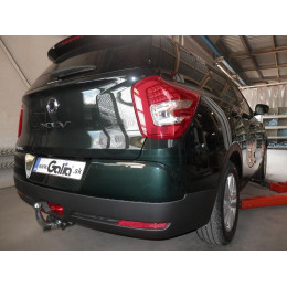 S128A GALIA Полностью оцинкованный фаркоп на SsangYong Tivoli дорестайлинг 2015-2018 (кроме 4WD), SsangYong XLV 2016-2018 (2WD, 4WD). Тип шара: A. Установка без снятия и выреза 