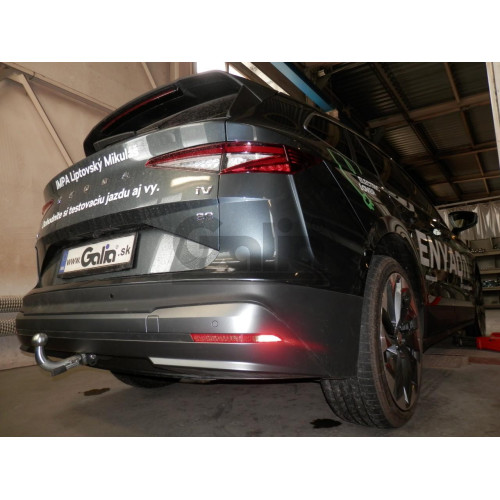 S142C GALIA Полностью оцинкованный фаркоп на Skoda Enyaq iV 2021-, Skoda Elroq 2024-, VW ID.4 2020-, VW ID.5 2022-, VW ID.7 2024-, VW ID.7 Tourer 2024-, Audi Q4 e-tron 2021-, Cupra Tavascan 2025-. Тип шара: C (горизонтальный съемный). Невидимый вырез бамп