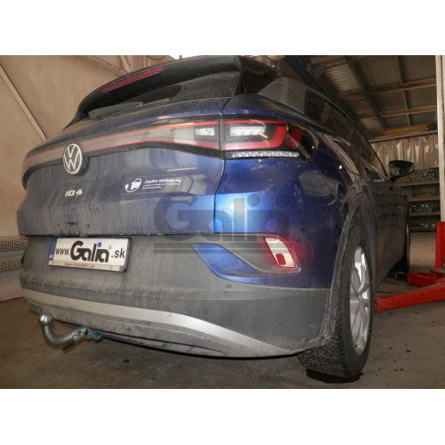 S142C GALIA Полностью оцинкованный фаркоп на Skoda Enyaq iV 2021-, Skoda Elroq 2024-, VW ID.4 2020-, VW ID.5 2022-, VW ID.7 2024-, VW ID.7 Tourer 2024-, Audi Q4 e-tron 2021-, Cupra Tavascan 2025-. Тип шара: C (горизонтальный съемный). Невидимый вырез бамп