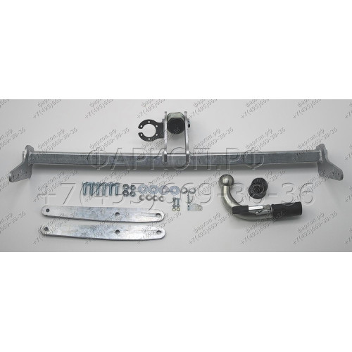 S142C GALIA Полностью оцинкованный фаркоп на Skoda Enyaq iV 2021-, Skoda Elroq 2024-, VW ID.4 2020-, VW ID.5 2022-, VW ID.7 2024-, VW ID.7 Tourer 2024-, Audi Q4 e-tron 2021-, Cupra Tavascan 2025-. Тип шара: C (горизонтальный съемный). Невидимый вырез бамп