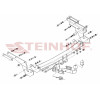 T-224 STEINHOF Фаркоп на Toyota Yaris хетчбек 3/5 дверей 2006-10/2011 без снятия и подрезки бампера. Тип шара: A. Нагрузки: 1300/55 кг, масса фаркопа 17,5 кг (без электрики в комплекте)
