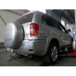 T042A GALIA Полностью оцинкованный фаркоп на Toyota RAV4 2000-2006, Chery Tiggo 2006-2014, Vortex Tingo 2010-2013. Тип шара: A. Установка без снятия и выреза бампера. Нагрузки: 18