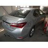 T064C GALIA Полностью оцинкованный фаркоп на Toyota Corolla седан E170 2013-2019. Тип шара: C (горизонтальный съемный). Невидимый вырез бампера. Нагрузки: 1600/75 кг, масса фаркопа 16,57 кг
