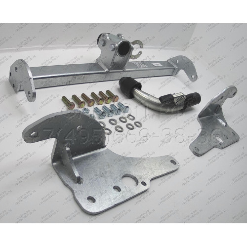 T064C GALIA Полностью оцинкованный фаркоп на Toyota Corolla седан E170 2013-2019. Тип шара: C (горизонтальный съемный). Невидимый вырез бампера. Нагрузки: 1600/75 кг, масса фаркопа 16,57 кг