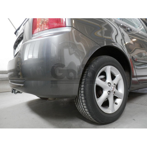 T067A GALIA Полностью оцинкованный фаркоп на Toyota Corolla хетчбек 3/5 дверей 2002-2007. Тип шара: A. Невидимый вырез бампера. Нагрузки: 1300/75 кг, масса фаркопа 13,52 кг