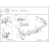 T067A GALIA Полностью оцинкованный фаркоп на Toyota Corolla хетчбек 3/5 дверей 2002-2007. Тип шара: A. Невидимый вырез бампера. Нагрузки: 1300/75 кг, масса фаркопа 13,52 кг