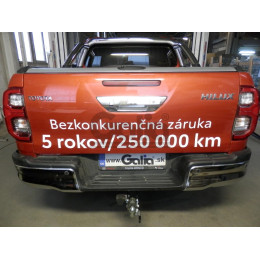 T078C GALIA Полностью оцинкованный фаркоп на Toyota Hilux 2015-, JAC T6 2021-, JAC T8 2018-, JAC Т8 Pro 2023-, Sollers ST6 2023-, Sollers ST8 2025-. Тип шара: C (горизонтальный съемный). Устан