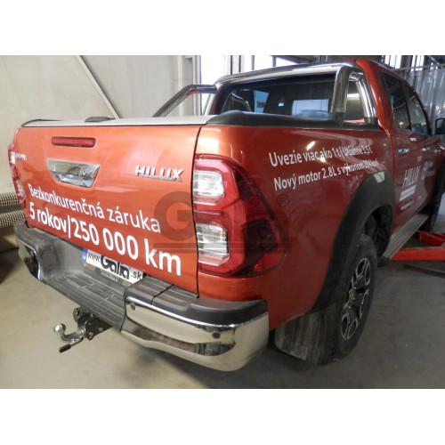 T078C GALIA Полностью оцинкованный фаркоп на Toyota Hilux 2015-, JAC T6 2021-, JAC T8 2018-, JAC Т8 Pro 2023-, Sollers ST6 2023-, Sollers ST8 2025-. Тип шара: C (горизонтальный съемный). Установка без выреза бампера. Нагрузки: 3500/140 кг, масса фаркопа 2