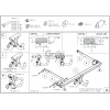 T079V GALIA Полностью оцинкованный фаркоп на Toyota Yaris Cross 2021-, Lexus LBX 2024-. Тип шара: AV (вертикальное быстросъемное крепление шара на ключе). Невидимый вырез бампера. Нагрузки: 1400/75 кг, масса фаркопа 16,12 кг