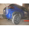 T079V GALIA Полностью оцинкованный фаркоп на Toyota Yaris Cross 2021-, Lexus LBX 2024-. Тип шара: AV (вертикальное быстросъемное крепление шара на ключе). Невидимый вырез бампера. Нагрузки: 1400/75 кг, масса фаркопа 16,12 кг