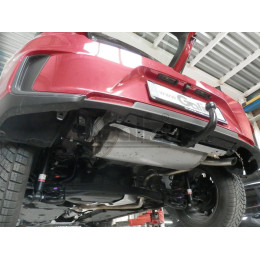 T079V GALIA Полностью оцинкованный фаркоп на Toyota Yaris Cross 2021-, Lexus LBX 2024-. Тип шара: AV (вертикальное быстросъемное крепление шара на ключе). Невидимый 