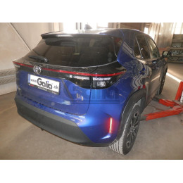 T079V GALIA Полностью оцинкованный фаркоп на Toyota Yaris Cross 2021-, Lexus LBX 2024-. Тип шара: AV (вертикальное быстросъемное крепление шара на ключе). Невидимый 