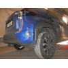 T079V GALIA Полностью оцинкованный фаркоп на Toyota Yaris Cross 2021-, Lexus LBX 2024-. Тип шара: AV (вертикальное быстросъемное крепление шара на ключе). Невидимый вырез бампера. Нагрузки: 1400/75 кг, масса фаркопа 16,12 кг