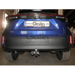 T079V GALIA Полностью оцинкованный фаркоп на Toyota Yaris Cross 2021-, Lexus LBX 2024-. Тип шара: AV (вертикальное быстросъемное крепление шара на ключе). Невидимый 