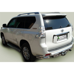 T113-F Лидер-плюс ТСУ для Toyota Land Cruiser Prado J120 2002-2009, Toyota Land Cruiser Prado J150 2009-2023, Lexus GX 470 2002-2009, Lexus GX 460 2009-2023 без выреза бампера. Нагрузки: 2000/100 кг, масса ф