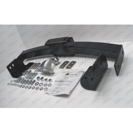 T113-F Лидер-плюс ТСУ для Toyota Land Cruiser Prado J120 2002-2009, Toyota Land Cruiser Prado J150 2009-2023, Lexus GX 470 2002-2009, Lexus GX 460 2009-2023 без выреза бампера. Нагрузки: 2000/100 кг, масса ф