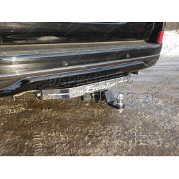 TCU00045N ТСС Фаркоп на Toyota Land Cruiser 200 Executive/Executive Lounge 2016-2021 с накладкой с надписью Executive без подрезки бампера. Тип шара: E (шаровый узел под американ