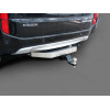 TCU00117 ТСС Фаркоп на Mitsubishi Pajero Sport 2016-2020 с накладкой с надписью Pajero Sport без подрезки бампера. Тип шара: E (шаровый узел под американский квадрат). Нагрузки: 2500/120 кг