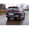 TCU00132 ТСС Фаркоп на Kia Sportage 2018-2022. Невидимая подрезка бампера. Тип шара: E (шаровый узел под американский квадрат). Нагрузки: 1600/100 кг