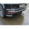 TCU00132 ТСС Фаркоп на Kia Sportage 2018-2022. Невидимая подрезка бампера. Тип шара: E (шаровый узел под американский квадрат). Нагрузки: 1600/100 кг