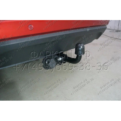 TCU00311 ТСС Фаркоп на JAC J7 2021- без подрезки бампера. Тип шара: A. Нагрузки: 1200/75 кг