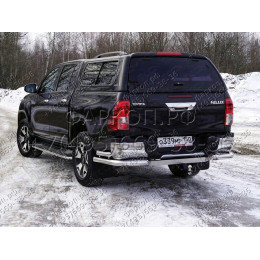 TCU00023 ТСС Фаркоп на Toyota Hilux 2015-, в т.ч. Exclusive 2018-, в т.ч. Black Onyx 2020- без подрезки бампера. Тип шара: E (шаровый узел под американский квадрат). Нагрузк