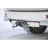 TPR-09-991124.00 PT GROUP Фаркоп с нержавеющей накладкой на Toyota Land Cruiser Prado J120 2003-2009, J150 2009-2023, Lexus GX 470 2003-2009, GX 460 2009-2023 без подрезки бампера. Тип шара: E (легкосъемный шар под квадрат). Нагрузки: 3500/130 кг, масса ф