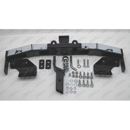 TPR-09-991124.00 PT GROUP Фаркоп с нержавеющей накладкой на Toyota Land Cruiser Prado J120 2003-2009, J150 2009-2023, Lexus GX 470 2003-2009, GX 460 2009-2023 без подрезки бампера. Тип шара: E (легкосъемный шар под квадрат). Нагрузки: 3500/130 кг, масса ф