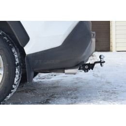 TRV-19-991122.00 PT GROUP Фаркоп на Toyota RAV4 2019-2025, Suzuki Across 2020-2025 без подрезки бампера. Тип шара: E (легкосъемный шар под квадрат). Нагрузки: 2100/60 кг, масса фа