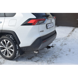TRV-19-991122.00 PT GROUP Фаркоп на Toyota RAV4 2019-2025, Suzuki Across 2020-2025 без подрезки бампера. Тип шара: E (легкосъемный шар под квадрат). Нагрузки: 2100/60 кг, масса фа