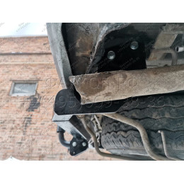 H.T54.A HALTY Фаркоп на Toyota Hiace H100 правый руль 1989-2004 (только авто со штатными местами) без подрезки бампера. Тип шара: A. Нагрузки: 750/75 кг, масса фарко