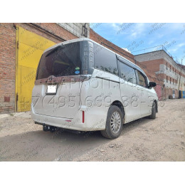 H.T78.A HALTY Фаркоп на Toyota Voxy 2WD/4WD 2014-2022, Toyota Noah 2WD/4WD 2014-2022, Toyota Esquire 2WD/4WD 2014-2022 без подрезки бампера. Тип шара: A. Нагрузки: 1200/50 кг, масса фаркопа 20,8 кг