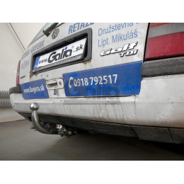 V010C GALIA Полностью оцинкованный фаркоп на Volkswagen Golf III универсал 1993-1999. Тип шара: C (горизонтальный съемный). Подрезка бампера. Нагрузки: 1500/75 кг, 