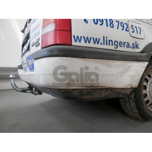 V010C GALIA Полностью оцинкованный фаркоп на Volkswagen Golf III универсал 1993-1999. Тип шара: C (горизонтальный съемный). Подрезка бампера. Нагрузки: 1500/75 кг, масса фаркопа 15,77 кг