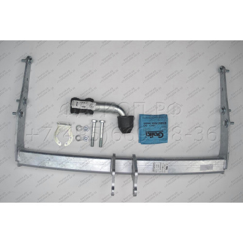 V064A GALIA Полностью оцинкованный фаркоп на Volkswagen Transporter / Caravelle / Multivan T5 2003-2015, T6 2015-2024, включая 4WD, включая модели с парктрониками. Тип шара: A. Без выреза бампера. Нагрузки: 2800/120 кг, масса фаркопа 14,62 кг