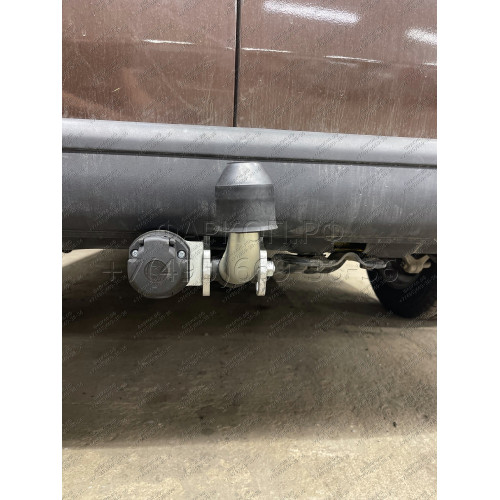 V064A GALIA Полностью оцинкованный фаркоп на Volkswagen Transporter / Caravelle / Multivan T5 2003-2015, T6 2015-2024, включая 4WD, включая модели с парктрониками. Тип шара: A. Без выреза бампера. Нагрузки: 2800/120 кг, масса фаркопа 14,62 кг