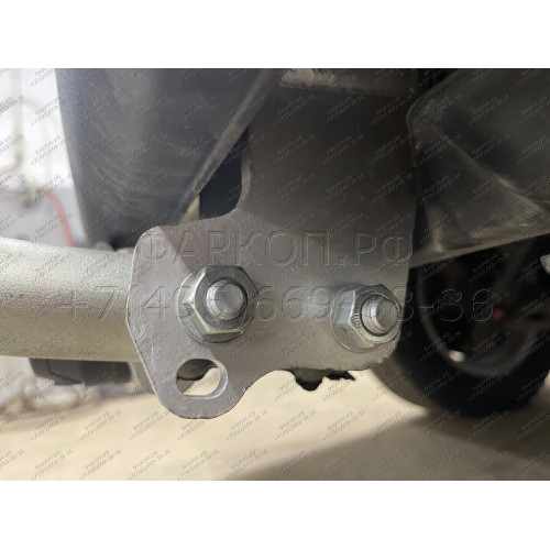 V064A GALIA Полностью оцинкованный фаркоп на Volkswagen Transporter / Caravelle / Multivan T5 2003-2015, T6 2015-2024, включая 4WD, включая модели с парктрониками. Тип шара: A. Без выреза бампера. Нагрузки: 2800/120 кг, масса фаркопа 14,62 кг