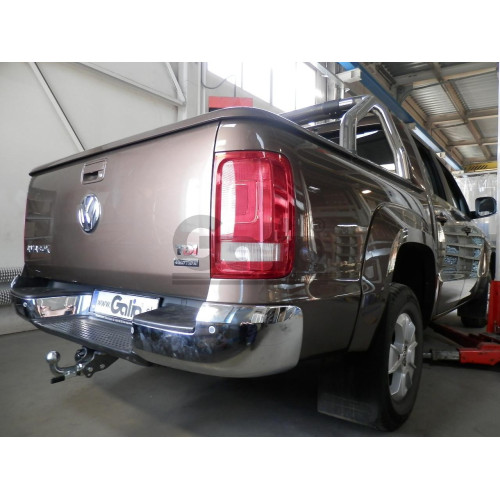 V076A GALIA Полностью оцинкованный фаркоп на Volkswagen Amarok 2010-2022. Тип шара: A. Установка без снятия и выреза бампера. Нагрузки: 3500/130 кг, масса фаркопа 5,02 кг