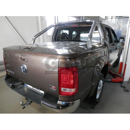 V076A GALIA Полностью оцинкованный фаркоп на Volkswagen Amarok 2010-2022. Тип шара: A. Установка без снятия и выреза бампера. Нагрузки: 3500/130 кг, масса фаркопа 5,02 кг